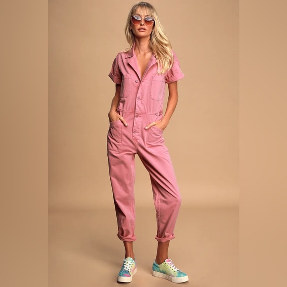pistola Pants - NWT Pistola Grover Barbie Pink Flamingo Field Suit Size Large